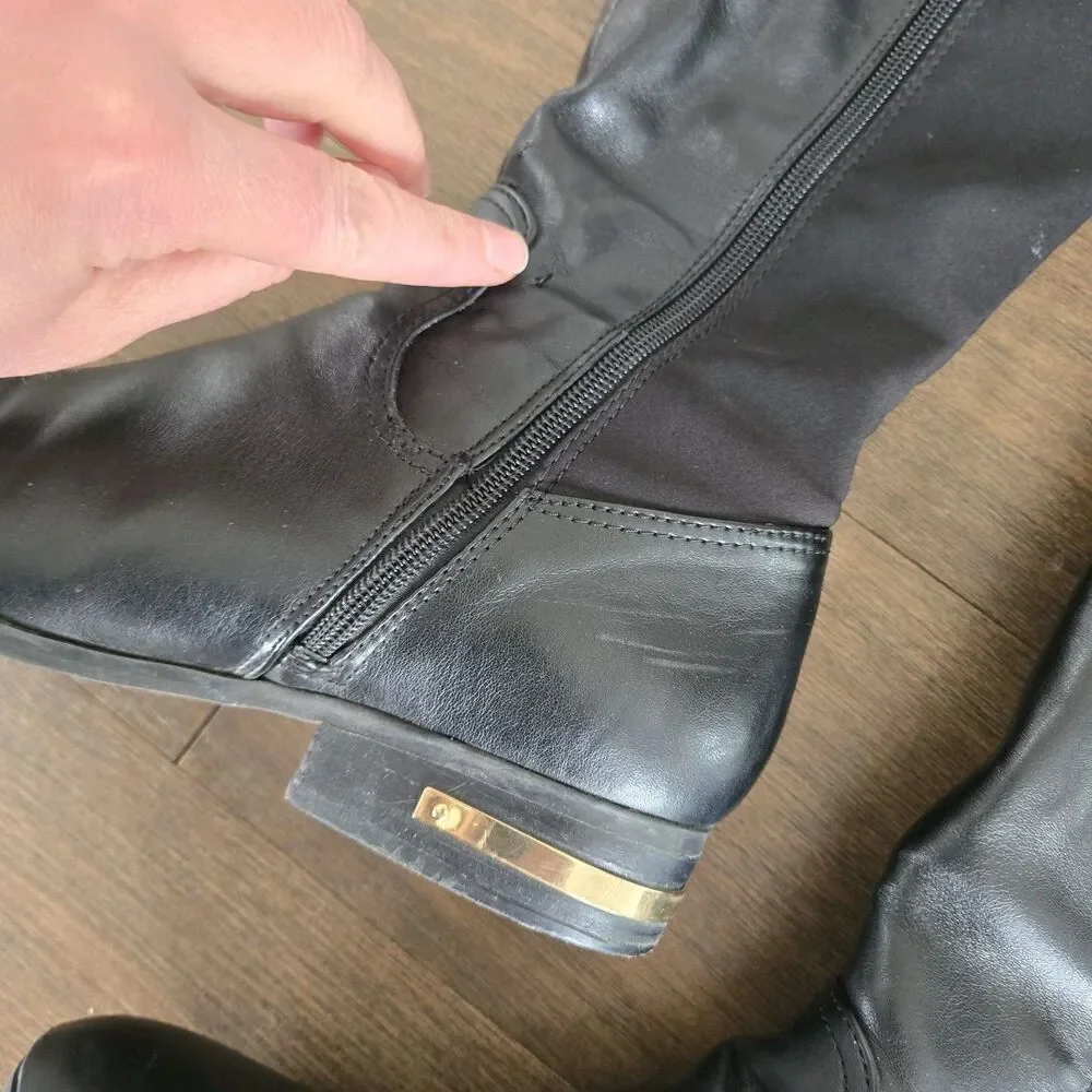 Marc Fisher Knee Black Boot Womens Size 9